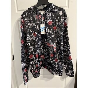 Fresh Prints Of Bel Air Sweater Pullover Hoodie Mens 2X Basquiat‎ Style Graffiti
